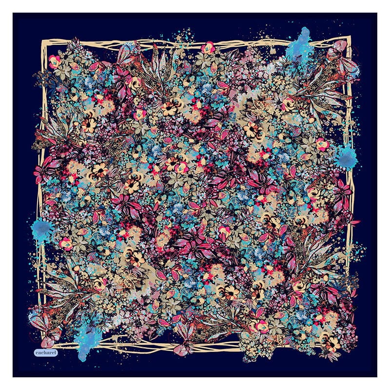 Cacharel Twill İpek Eşarp - 2026/2027 Sonbahar-Kış - 9229313-921 - Tivil