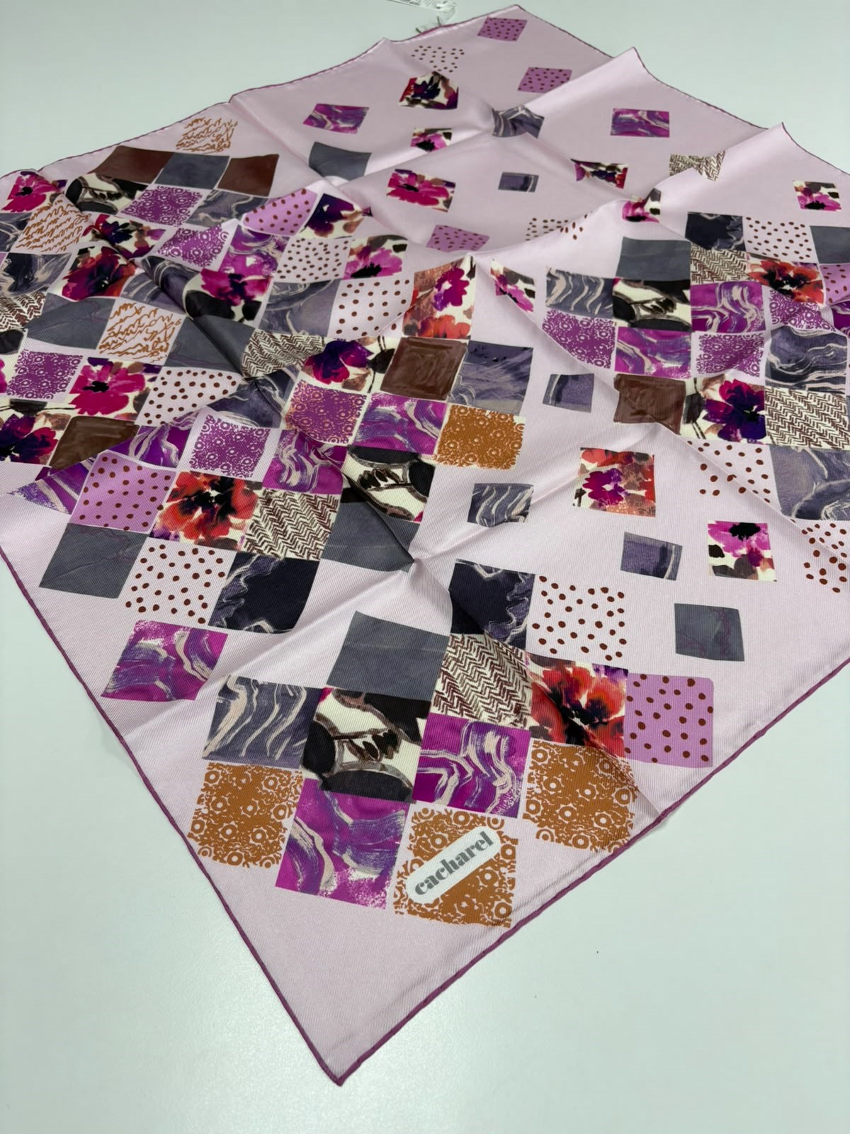 Cacharel Twill Silk Scarf - 7821313-991 - Twill