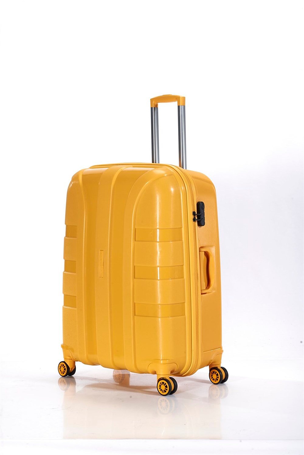 Cap Polo's 3'lü Valiz Seti - PP500618 - Koyu Sarı