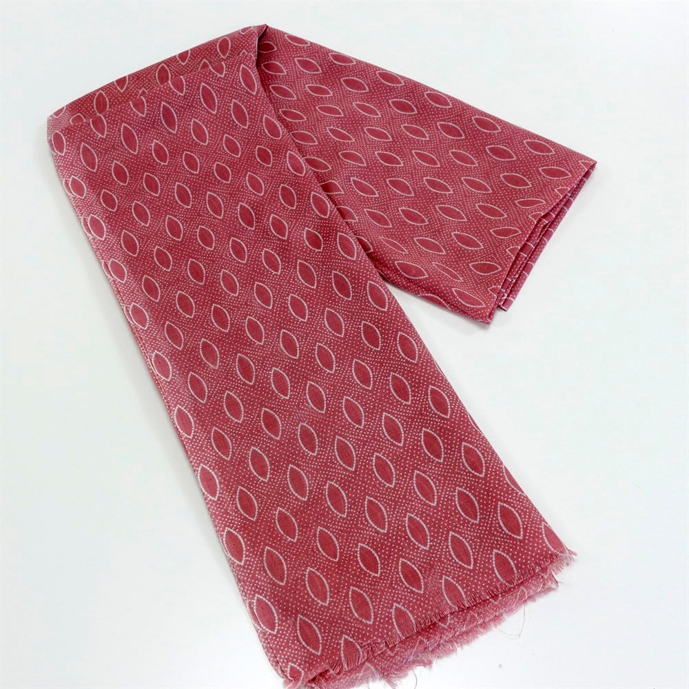 Damla Desenli Baskılı Şal - 11 Pembe