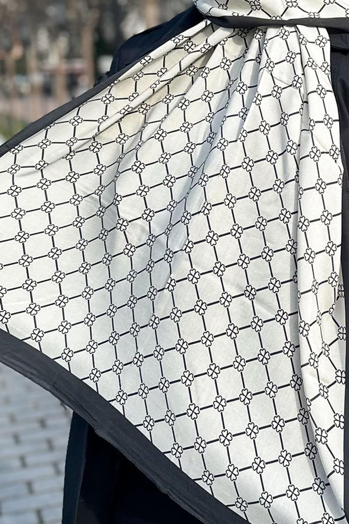 Evermore Elegance Şal - Yonca Desen - EM060-07 - Taş