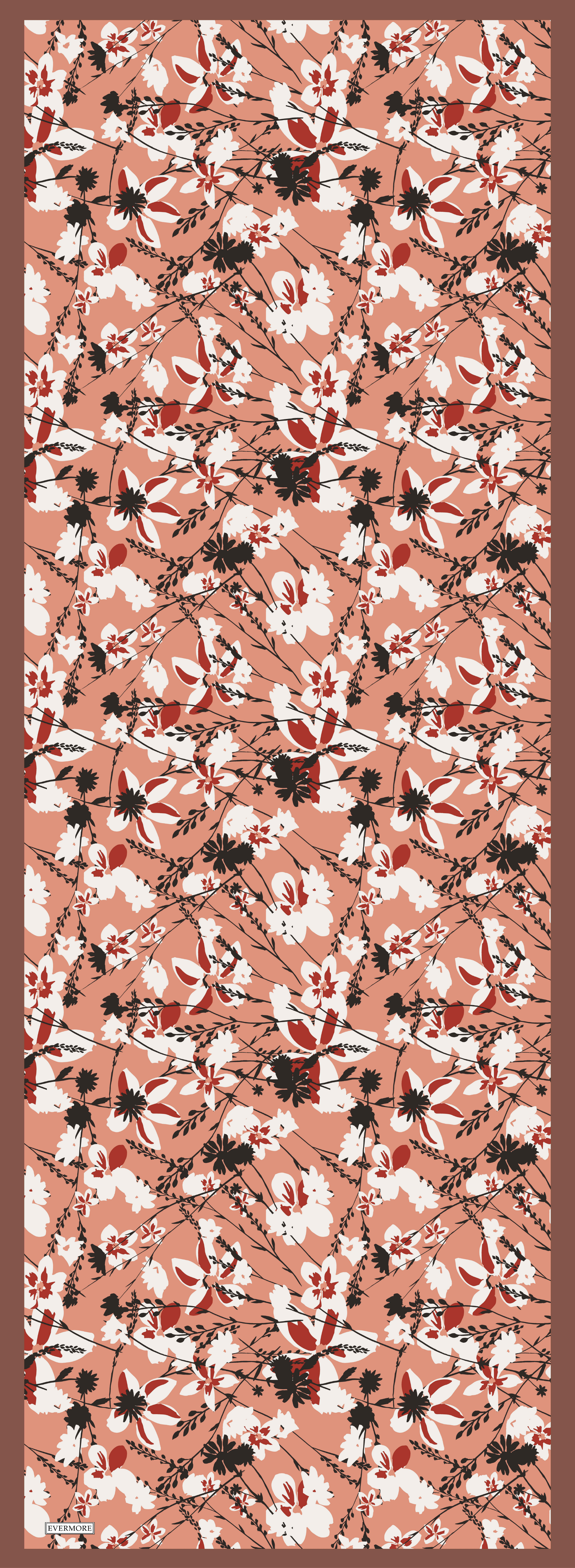 Evermore Fresh Şal - Bahar Desen - EM001-14 - Şeftali