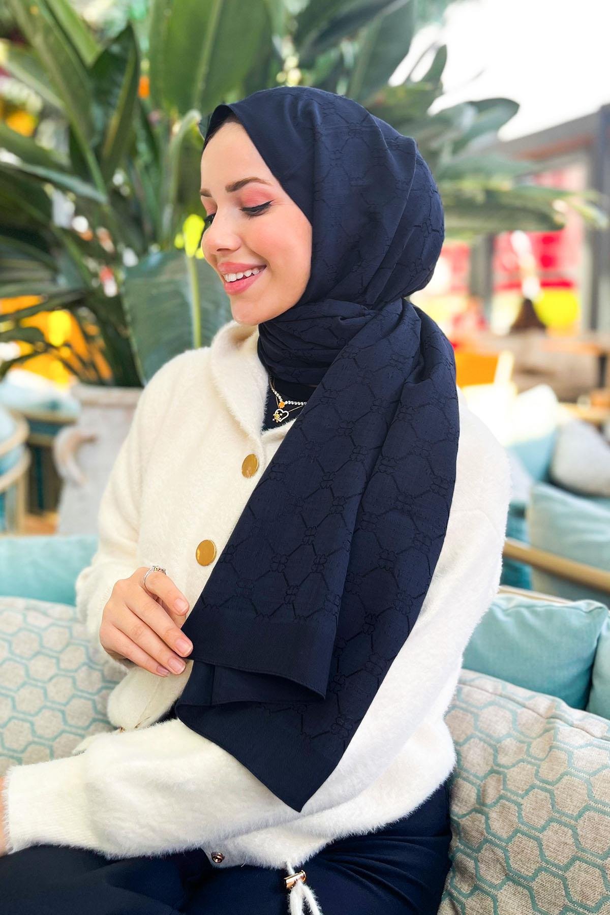 Evermore Yonca Şal - EV21 - Lacivert