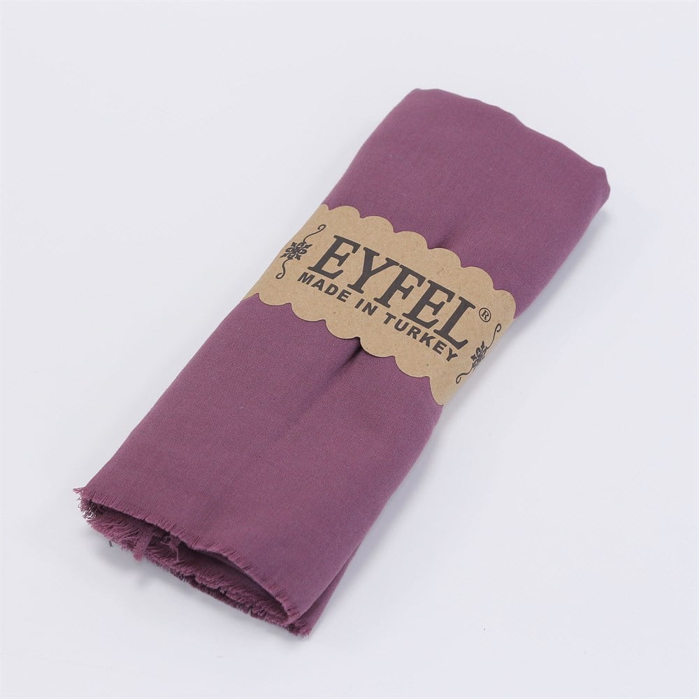 Eyfel %100 Pamuk Şal - Gül Kurusu