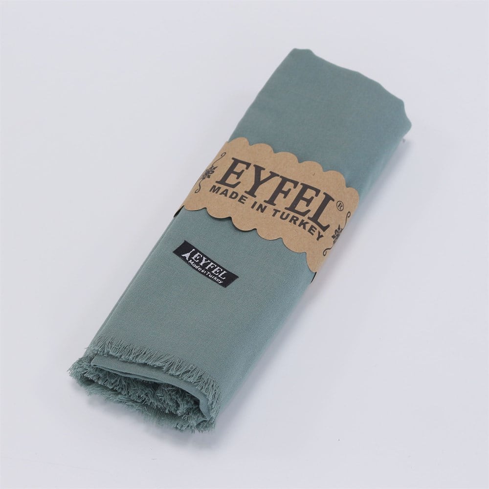 Eyfel %100 Pamuk Şal - Yeşil