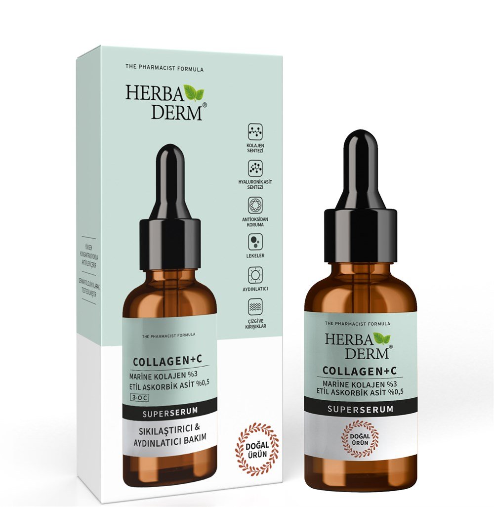 HERBADERM Collagen + C Vitamini Süper Serum (30 ml)