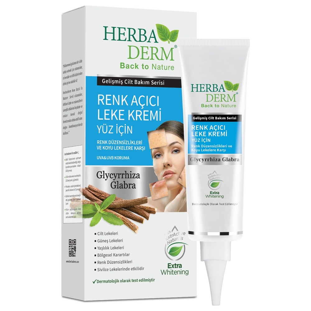 HERBADERM Renk Açıcı Leke Kremi Yüz İçin (55 ml)