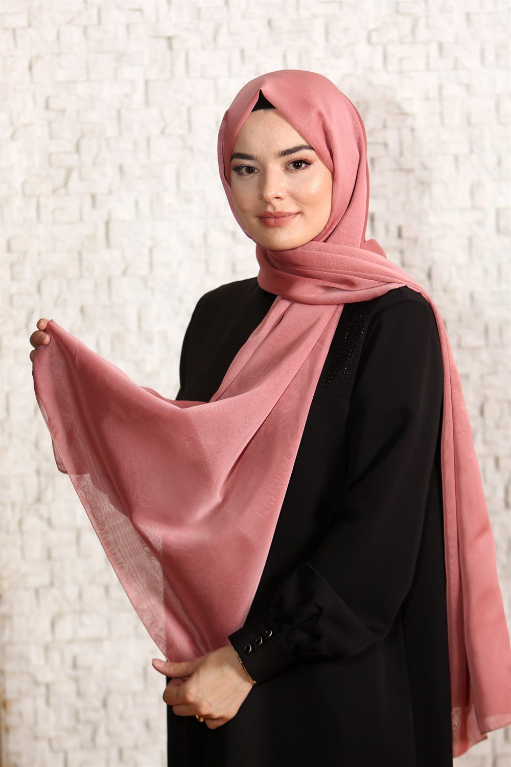 İpek Sultan Janjanlı Şifon Şal - 218 - Yavru Ağzı