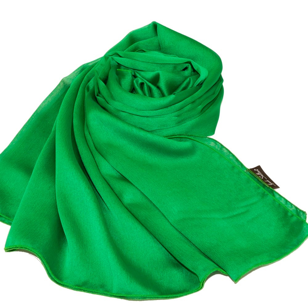 İpek Sultan Janjanlı Şifon Şal - 273 - Canlı Yeşil