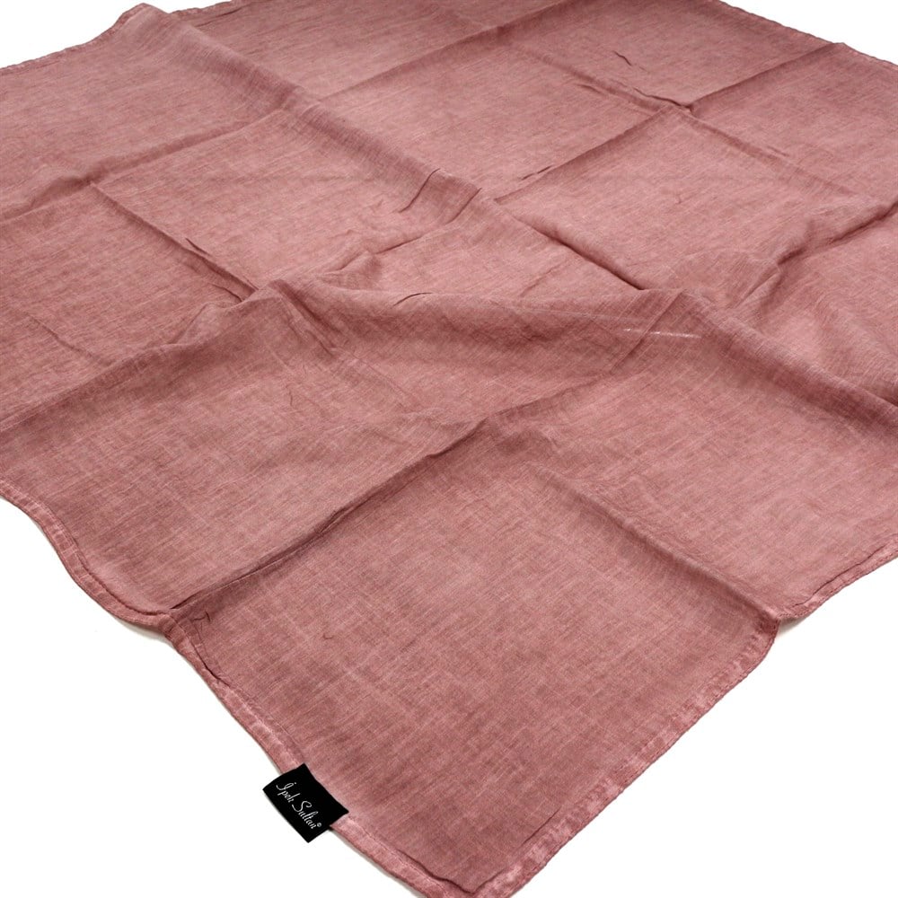 İpek Sultan Taşlanmış Pamuk Eşarp - 01 - Pembe