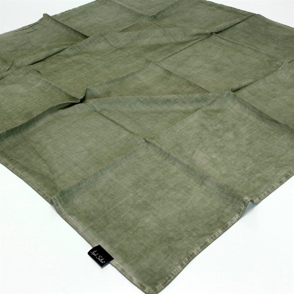 İpek Sultan Taşlanmış Pamuk Eşarp - 06 - Yeşil