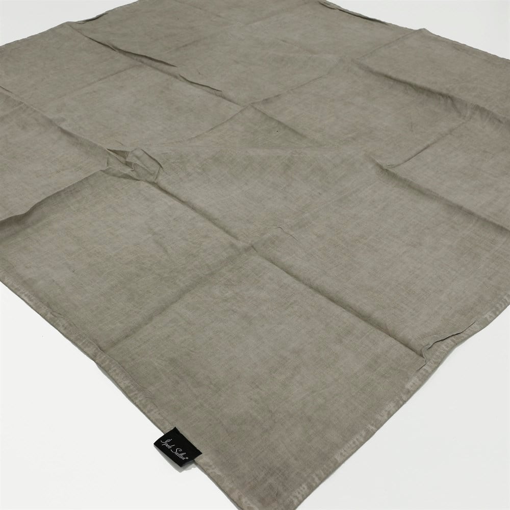 İpek Sultan Taşlanmış Pamuk Eşarp - 18 - Taş Rengi