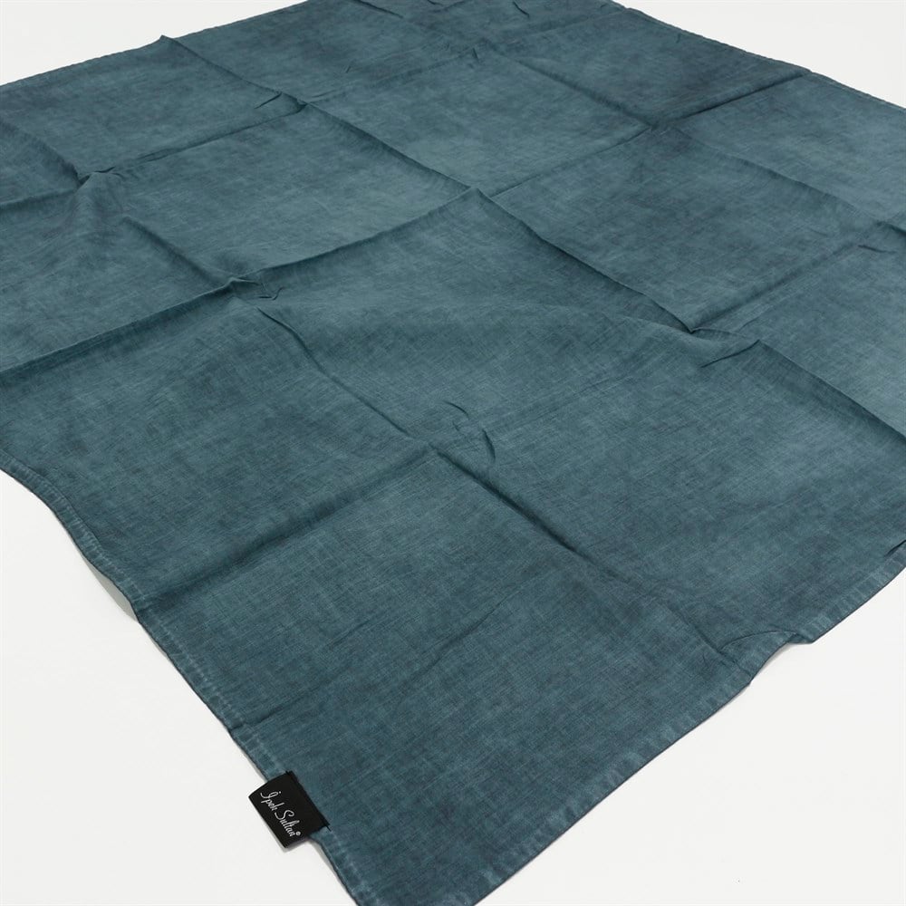 İpek Sultan Taşlanmış Pamuk Eşarp - 21 - Küf Yeşili