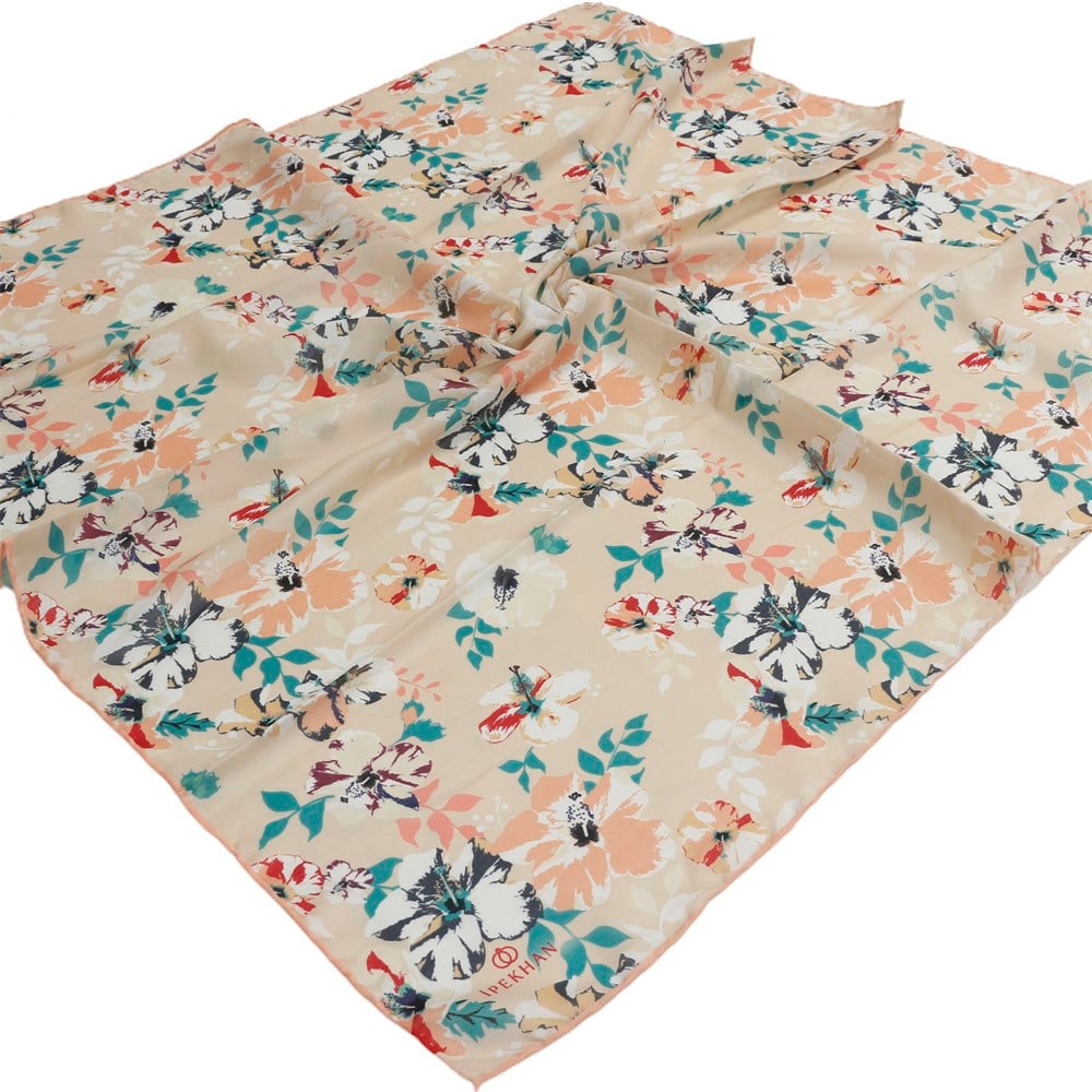 İpekhan Pamuk Eşarp - Bahar Çiçekleri - IHE006-03