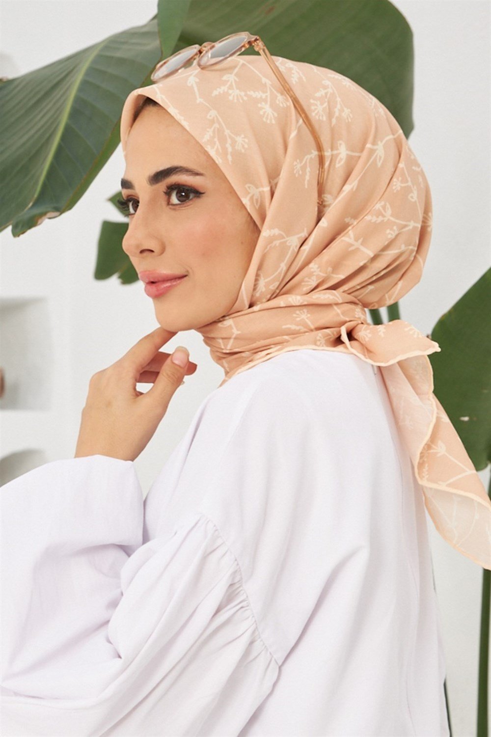 İpekhan Pamuk Eşarp - Bahar Dalı - IHE007-10