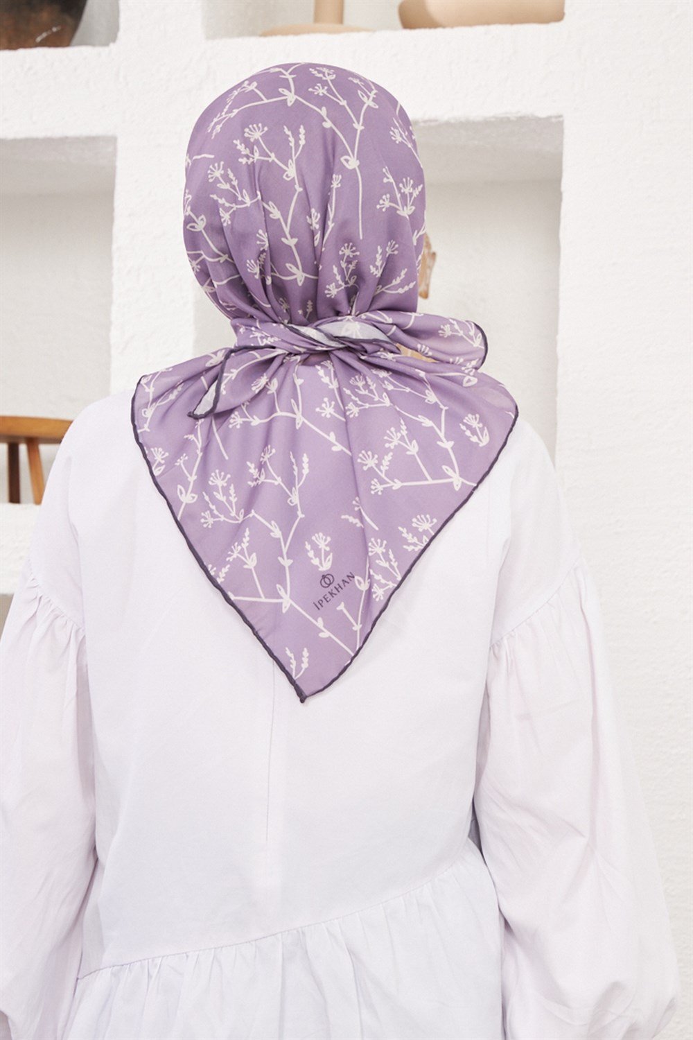 İpekhan Pamuk Eşarp - Bahar Dalı - IHE007-06