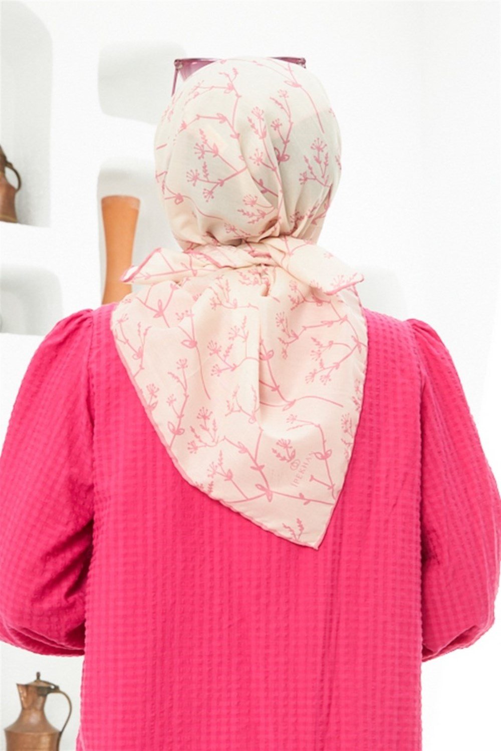 İpekhan Pamuk Eşarp - Bahar Dalı - IHE007-09