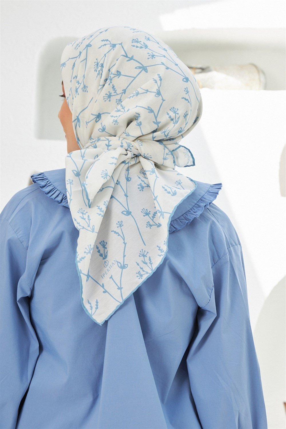 İpekhan Pamuk Eşarp - Bahar Dalı - IHE007-05