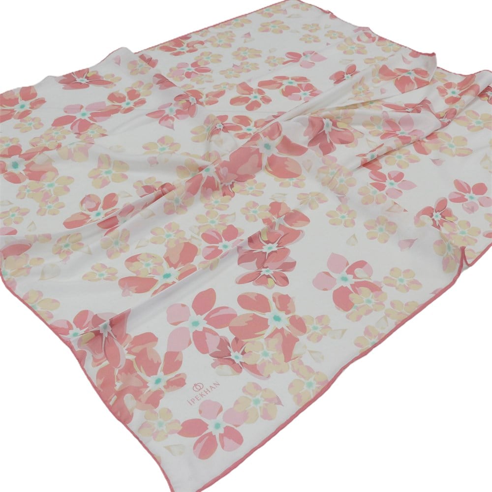 İpekhan Pamuk Eşarp - Büyük Çiçekli - IHE009-02