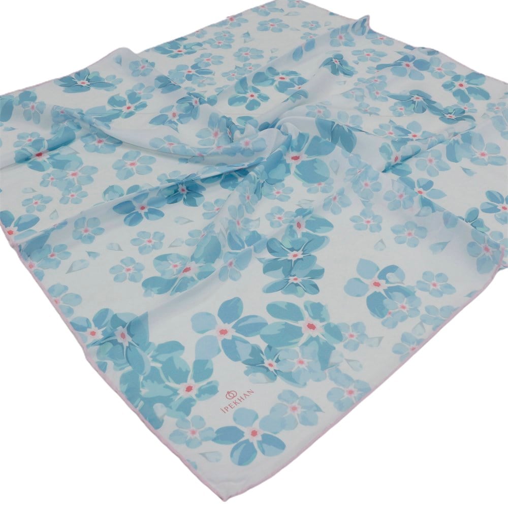 İpekhan Pamuk Eşarp - Büyük Çiçekli - IHE009-07