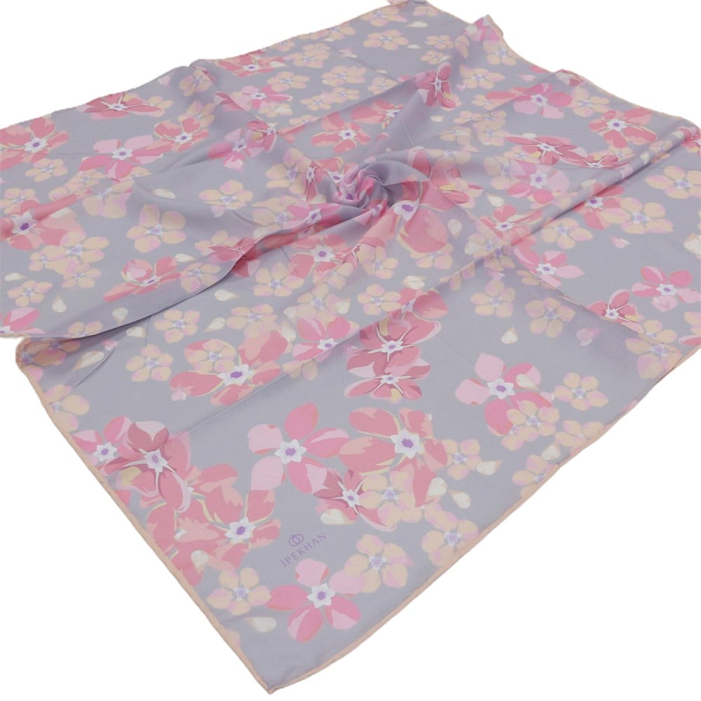 İpekhan Pamuk Eşarp - Büyük Çiçekli - IHE009-05