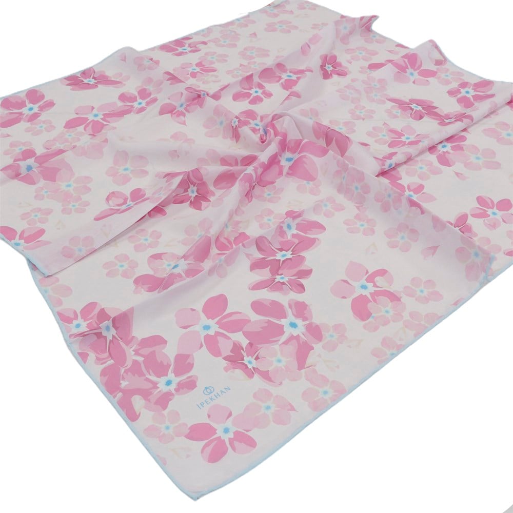 İpekhan Pamuk Eşarp - Büyük Çiçekli - IHE009-04