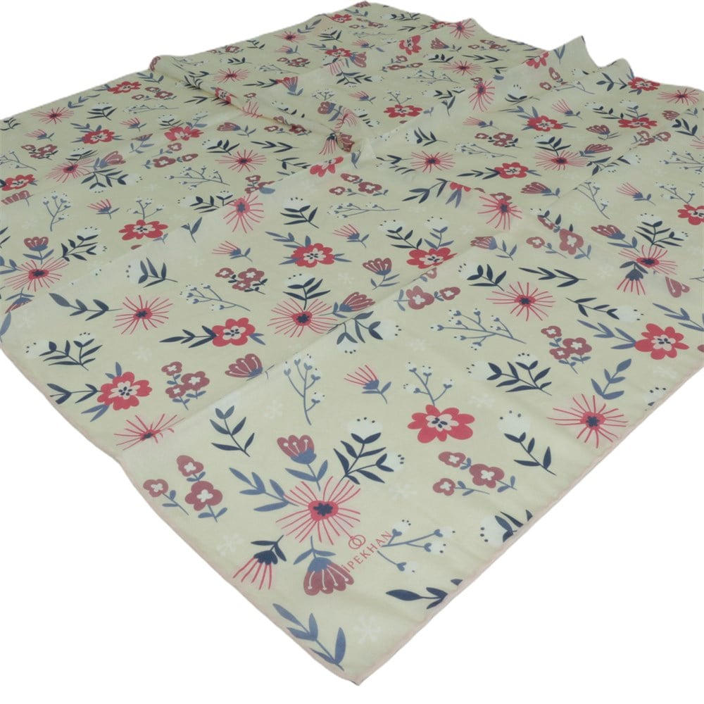 İpekhan Pamuk Eşarp - Çiçek Desen - IHE016-06