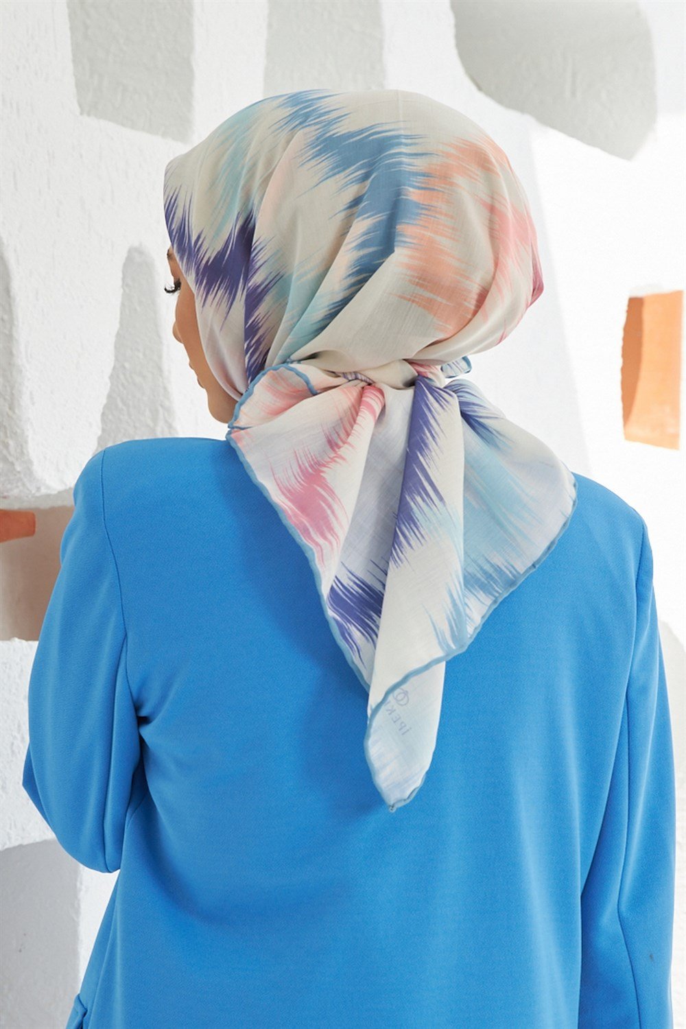 İpekhan Pamuk Eşarp - Çizgili Desen - IHE010-02