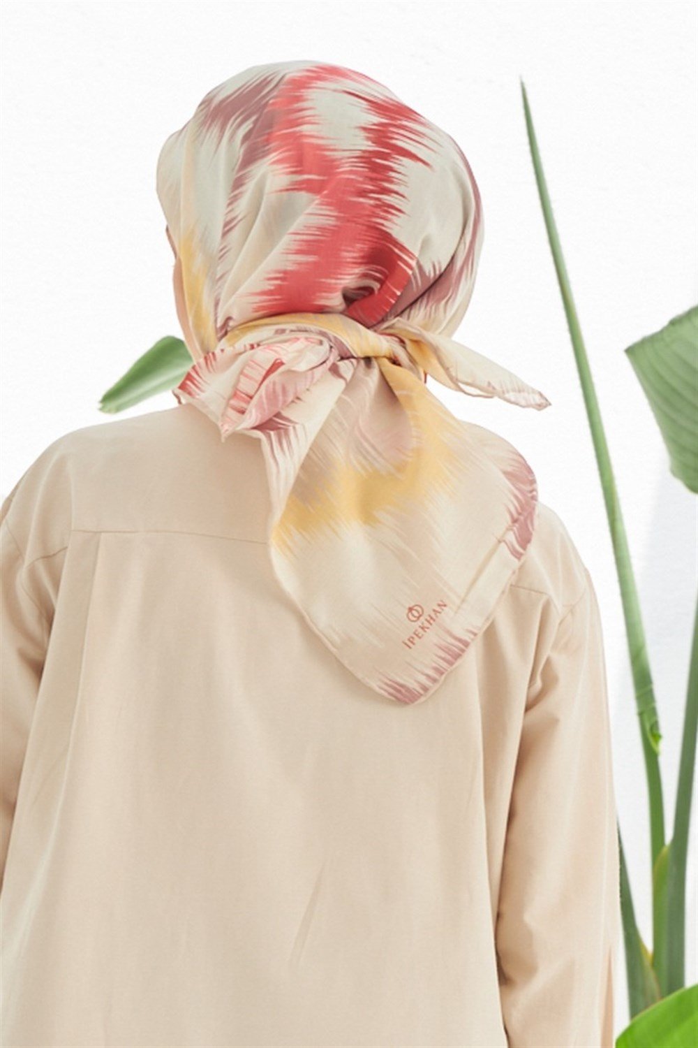 İpekhan Pamuk Eşarp - Çizgili Desen - IHE010-09