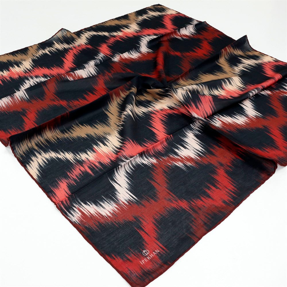 İpekhan Pamuk Eşarp - Çizgili Desen - IHE010-11