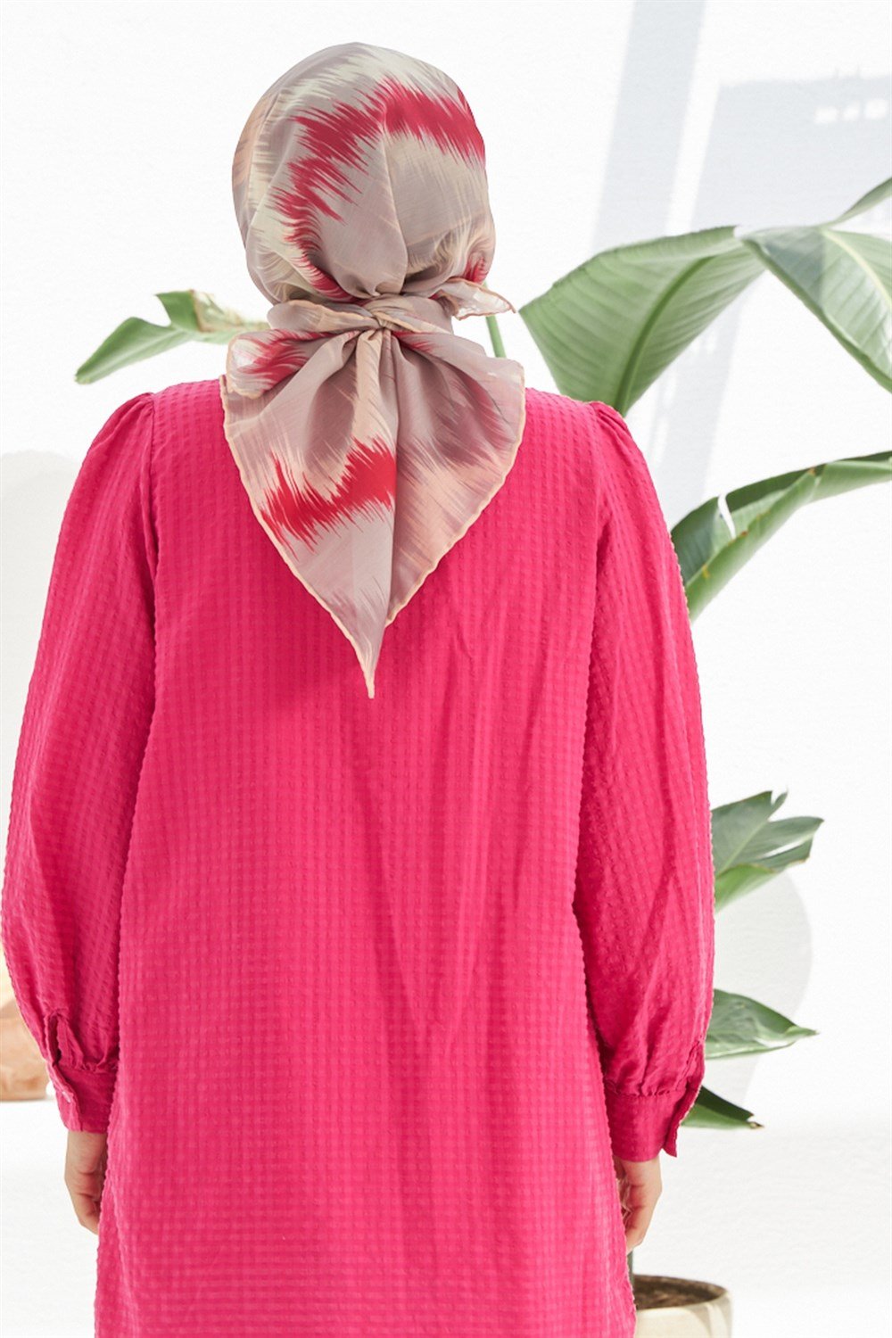 İpekhan Pamuk Eşarp - Çizgili Desen - IHE010-07