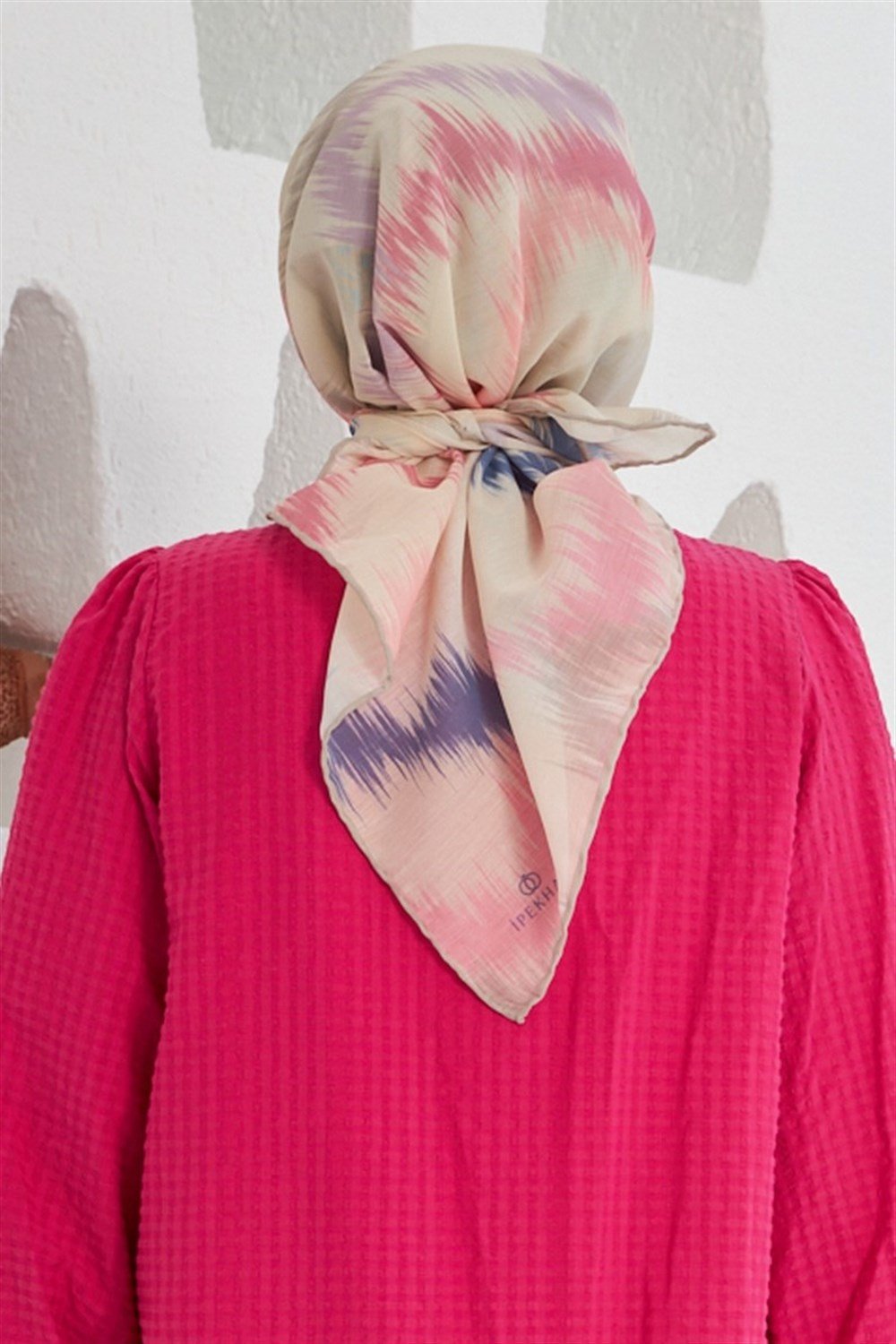 İpekhan Pamuk Eşarp - Çizgili Desen - IHE010-06
