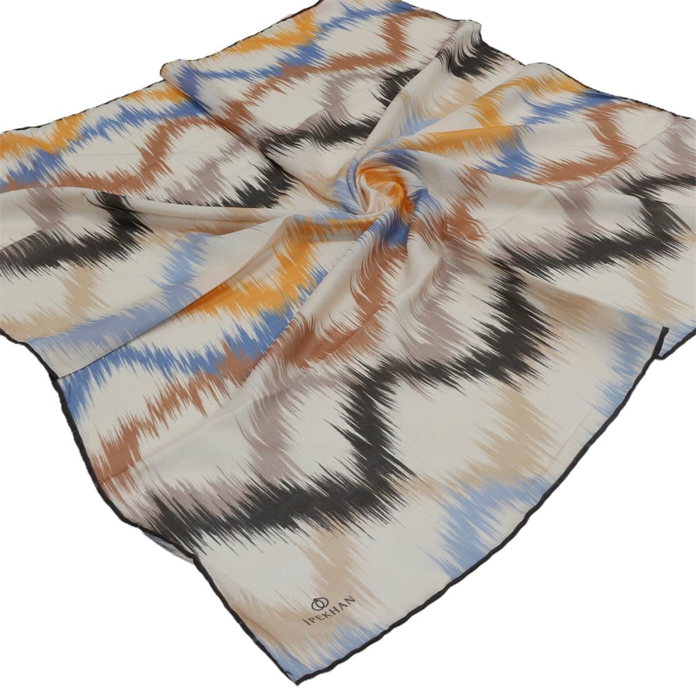 İpekhan Pamuk Eşarp - Çizgili Desen - IHE010-03