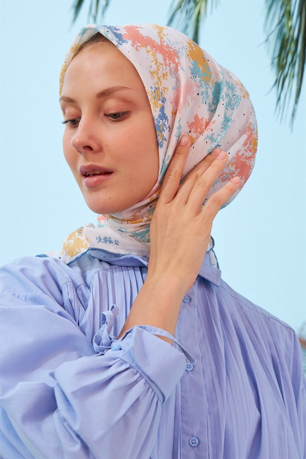 İpekhan Pamuk Eşarp - Çok Renkli - IHE011-07