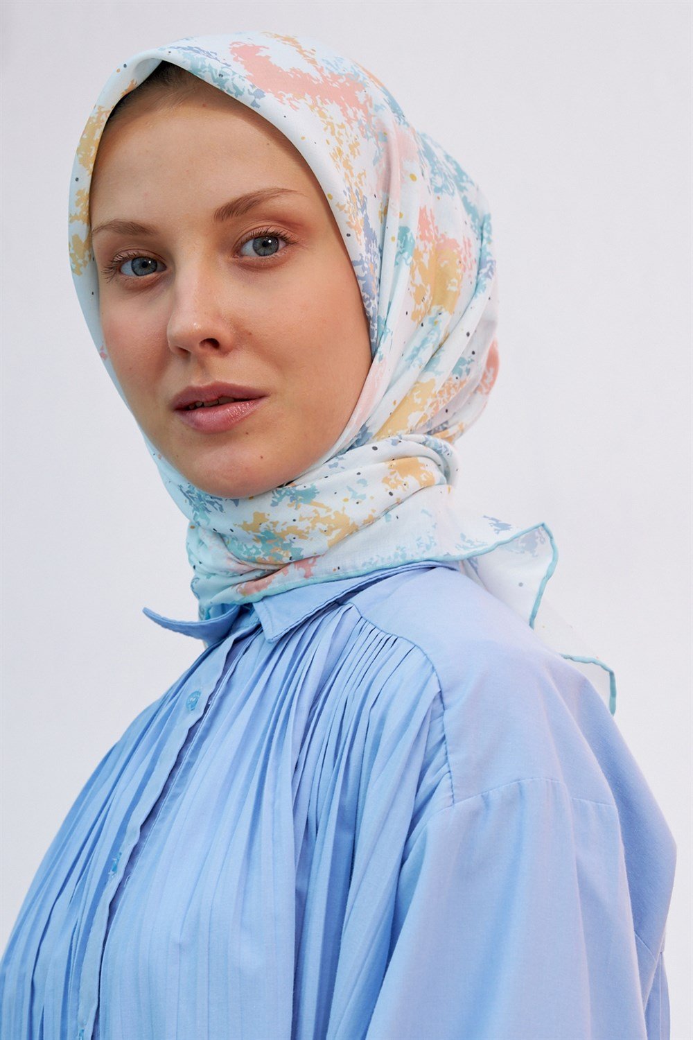 İpekhan Pamuk Eşarp - Çok Renkli - IHE011-09