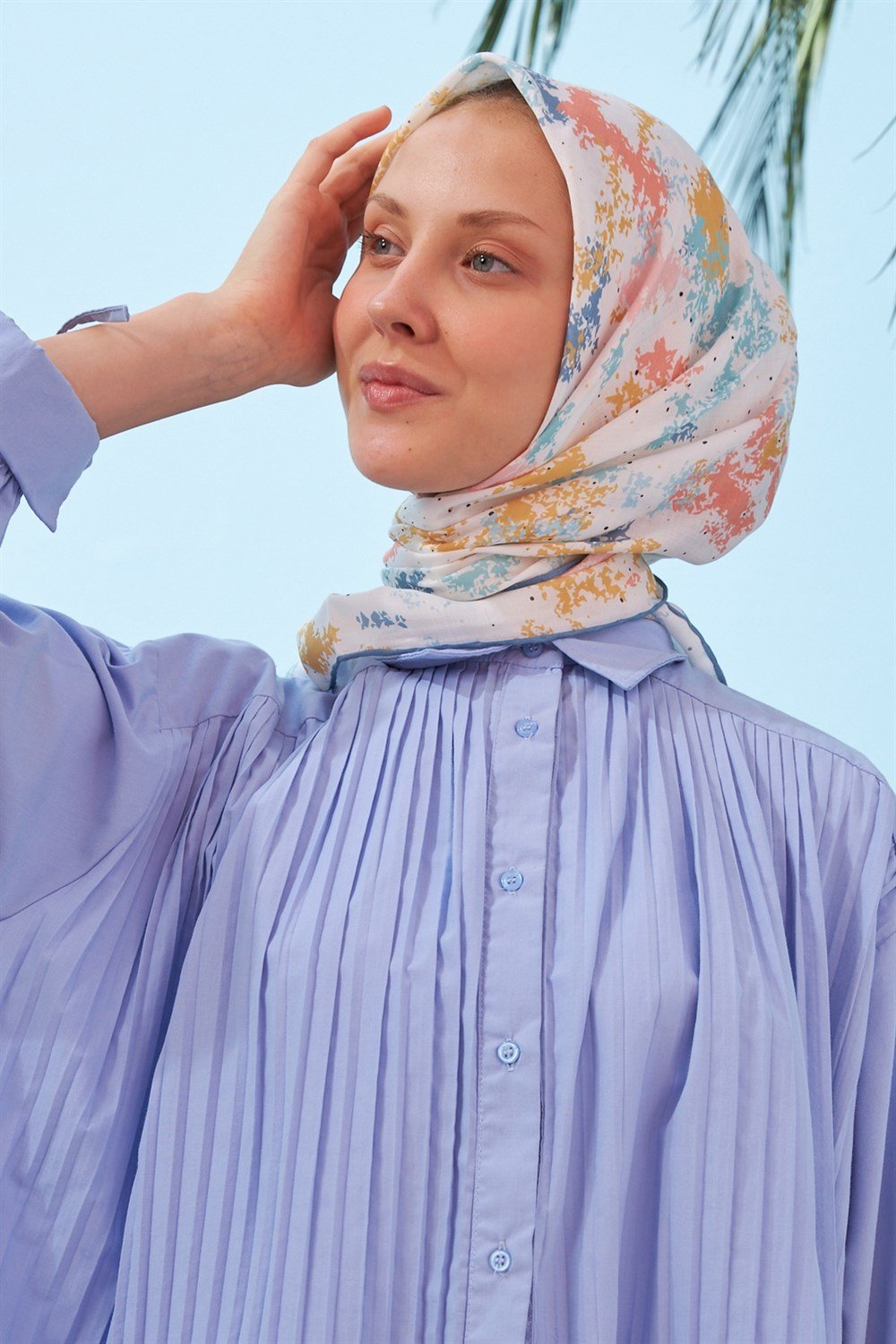 İpekhan Pamuk Eşarp - Çok Renkli - IHE011-07