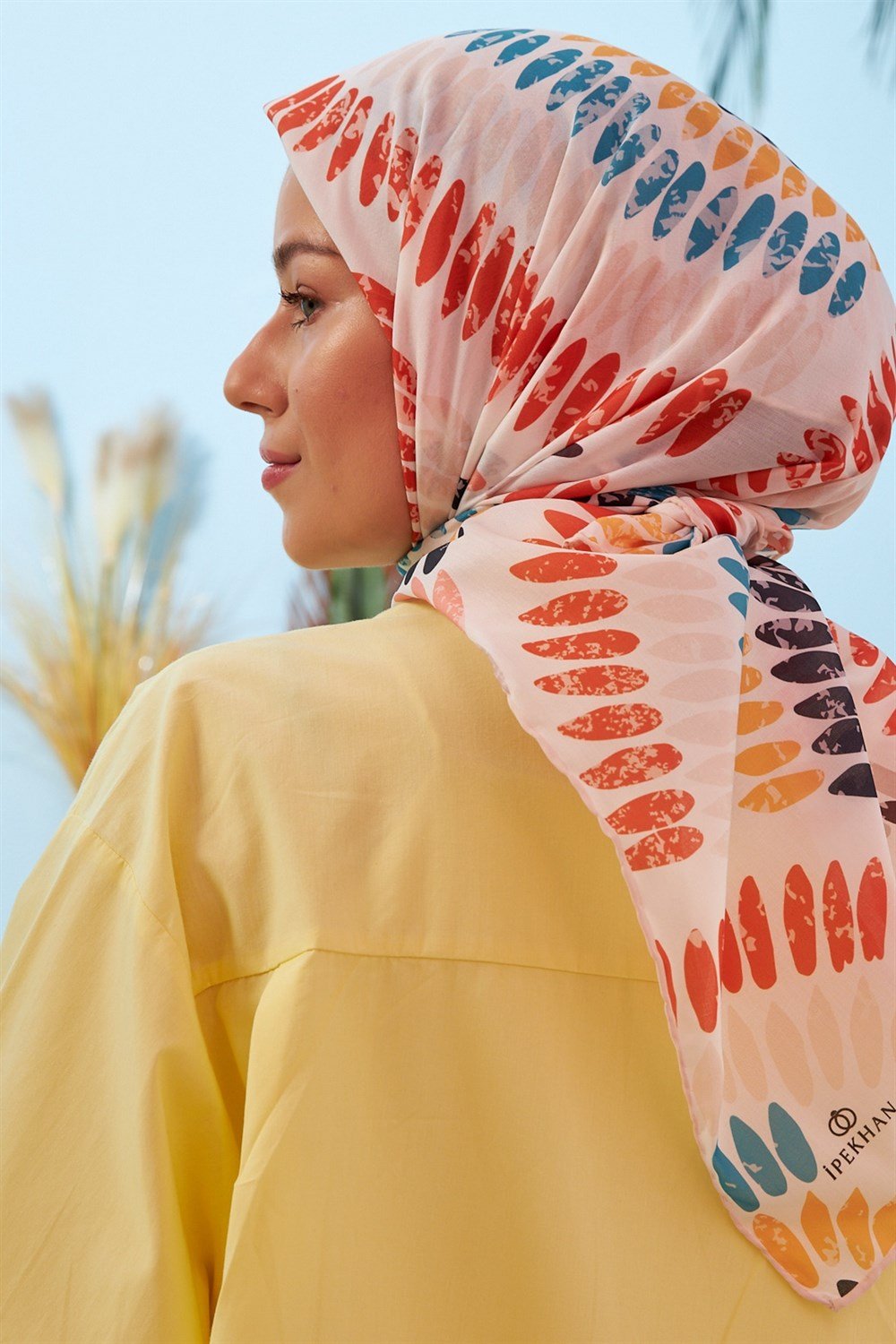 İpekhan Pamuk Eşarp - Demet Desen - IHE1068-08