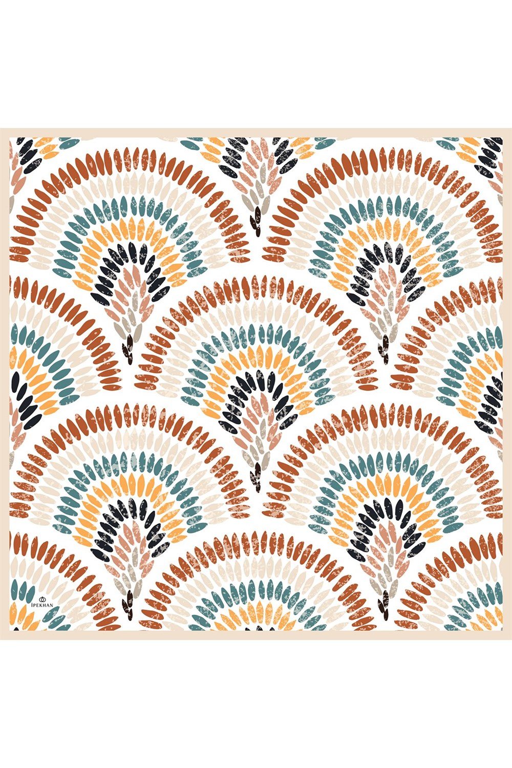 İpekhan Pamuk Eşarp - Demet Desen - IHE1068-08