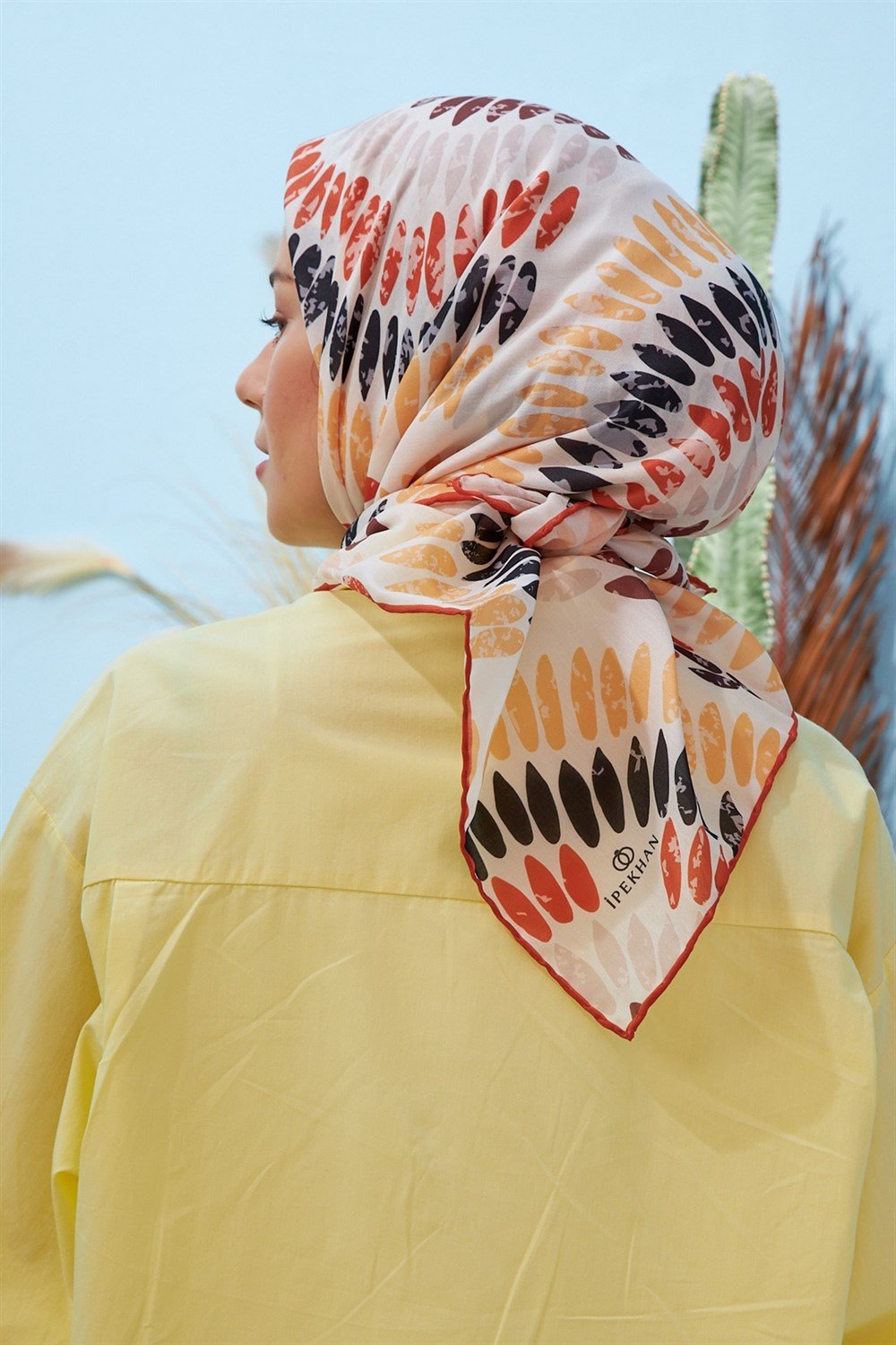 İpekhan Pamuk Eşarp - Demet Desen - IHE1068-17