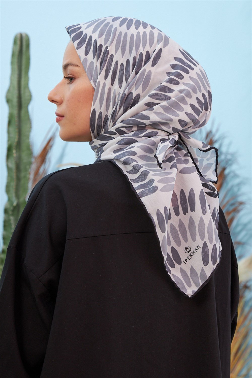İpekhan Pamuk Eşarp - Demet Desen - IHE1068-01