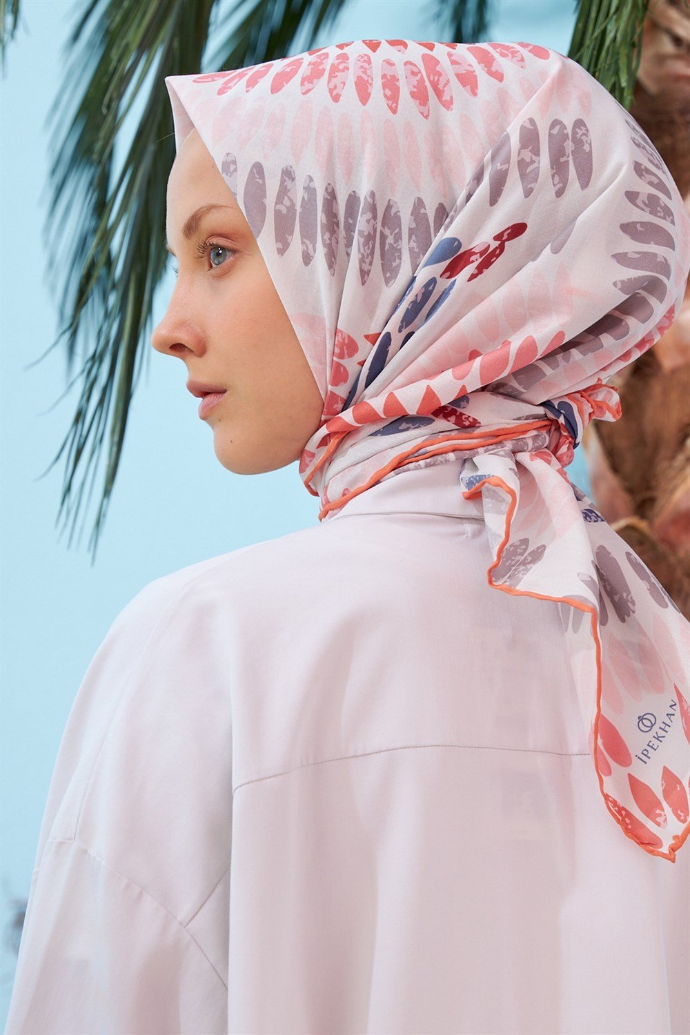 İpekhan Pamuk Eşarp - Demet Desen - IHE1068-18