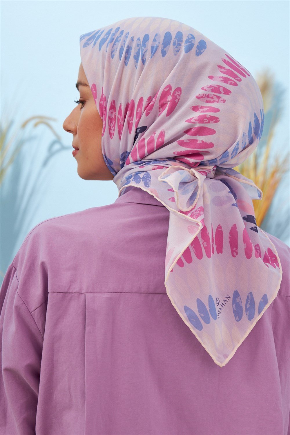 İpekhan Pamuk Eşarp - Demet Desen - IHE1068-12