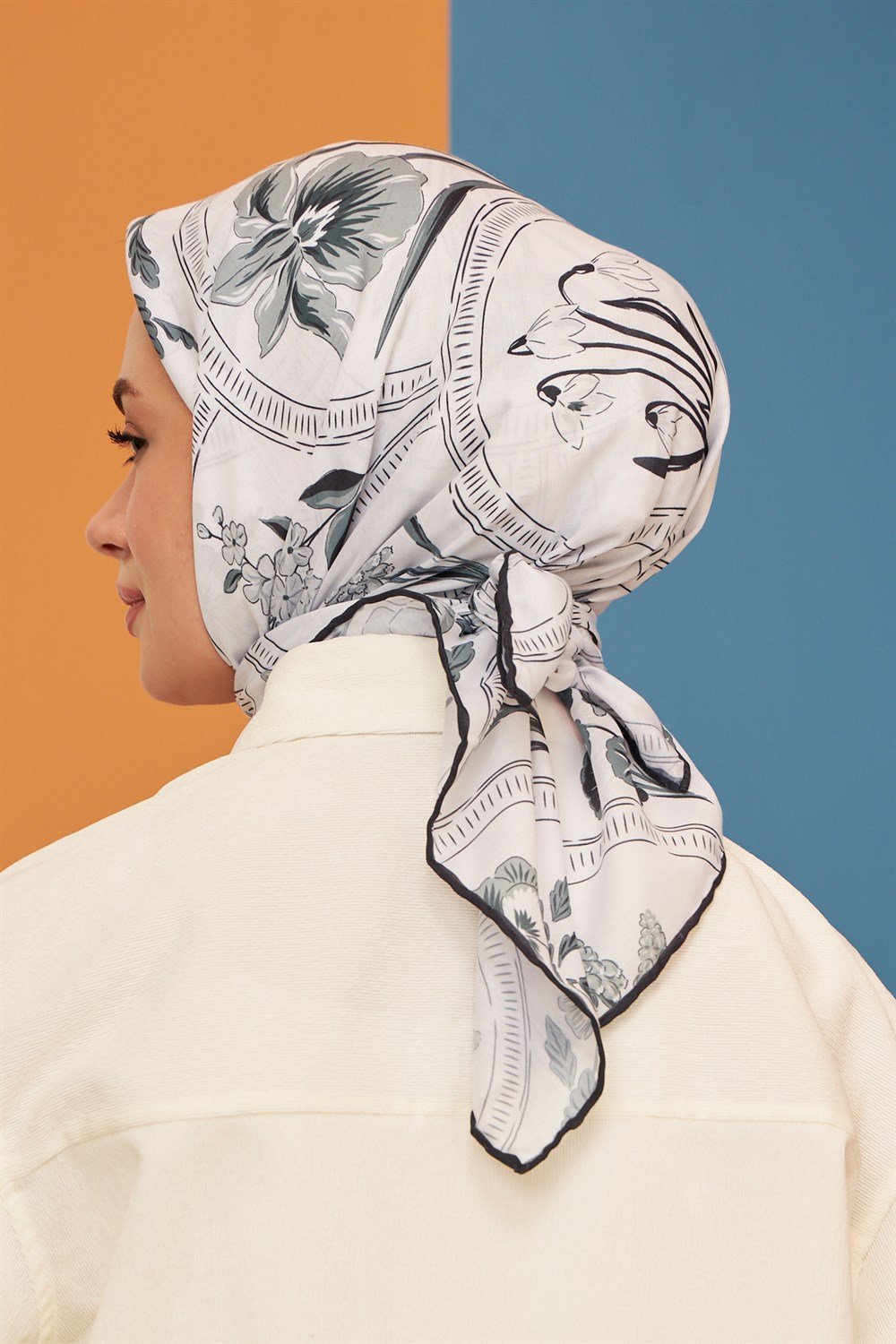 İpekhan Pamuk Eşarp - Firethorn Desen - IHE1109-10