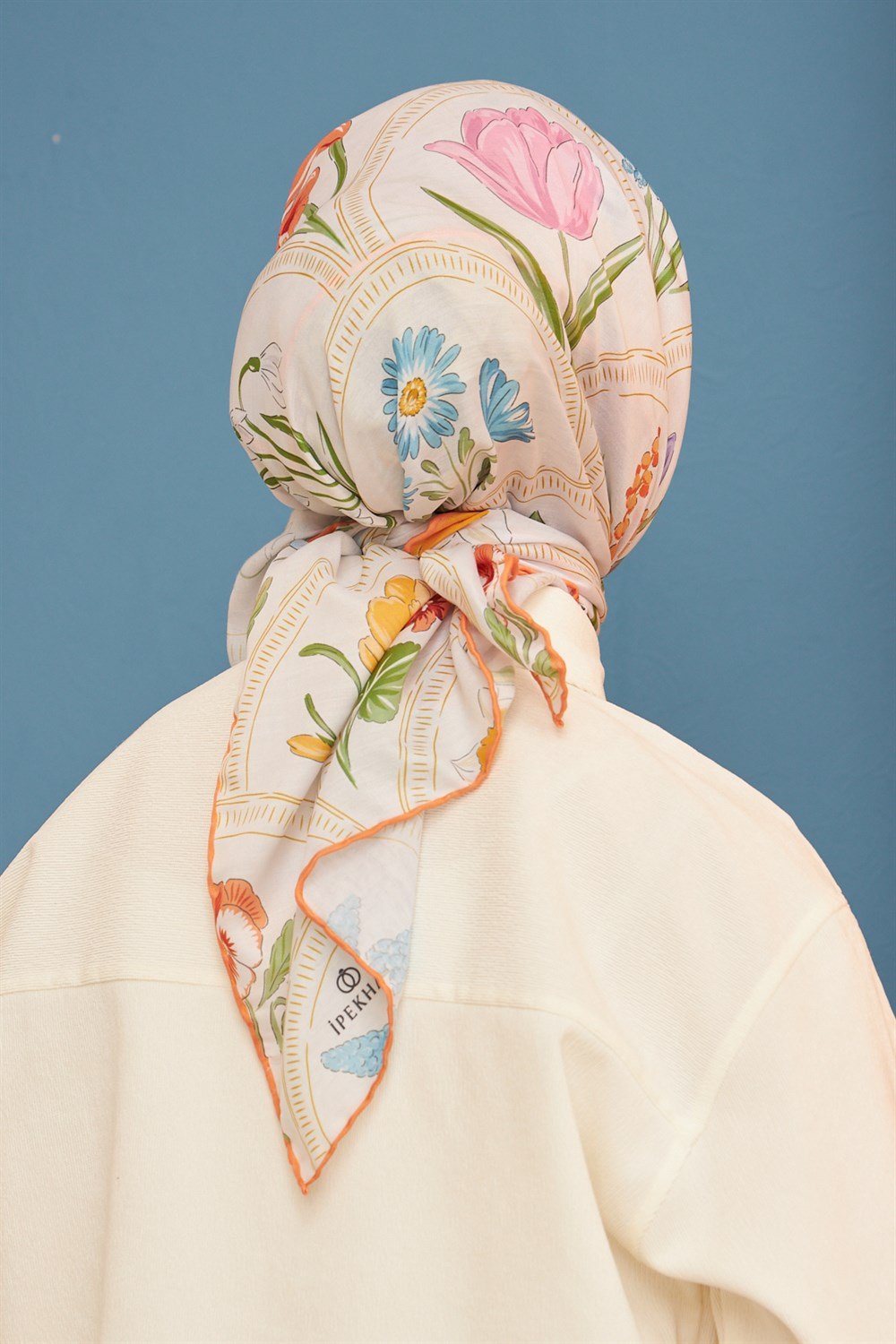 İpekhan Pamuk Eşarp - Firethorn Desen - IHE1109-12