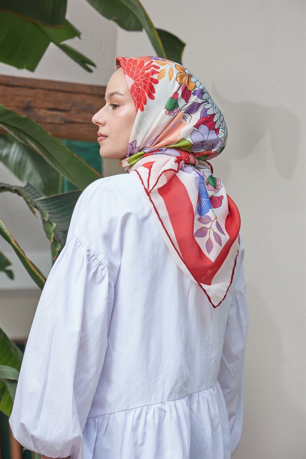 İpekhan Pamuk Eşarp - Hazal Desen - IHE1093-03