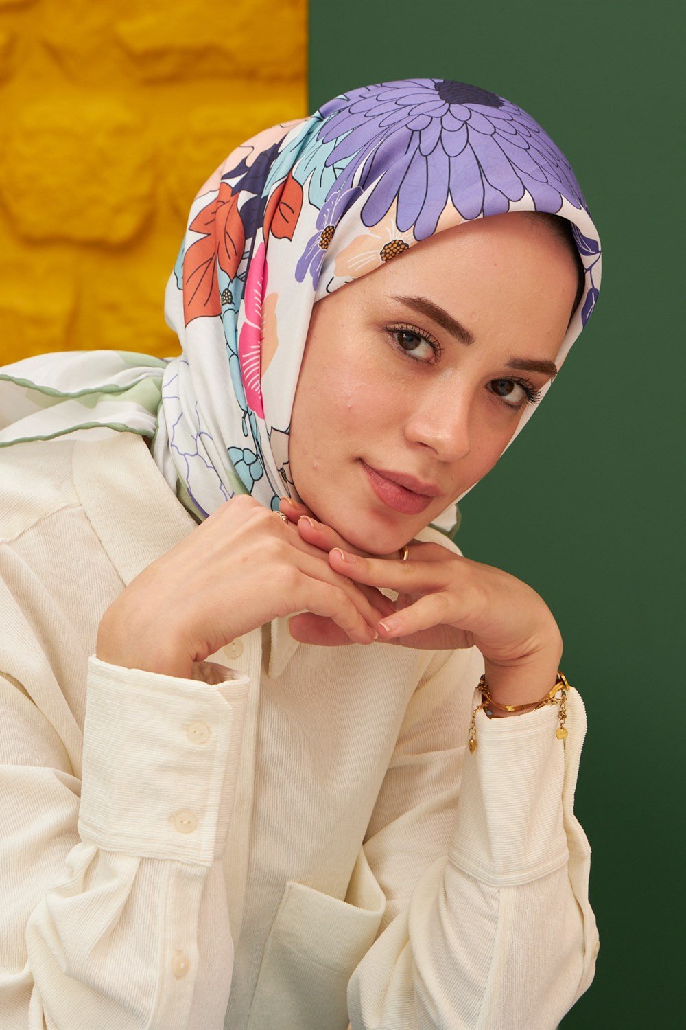 İpekhan Pamuk Eşarp - Hazal Desen - IHE1093-15