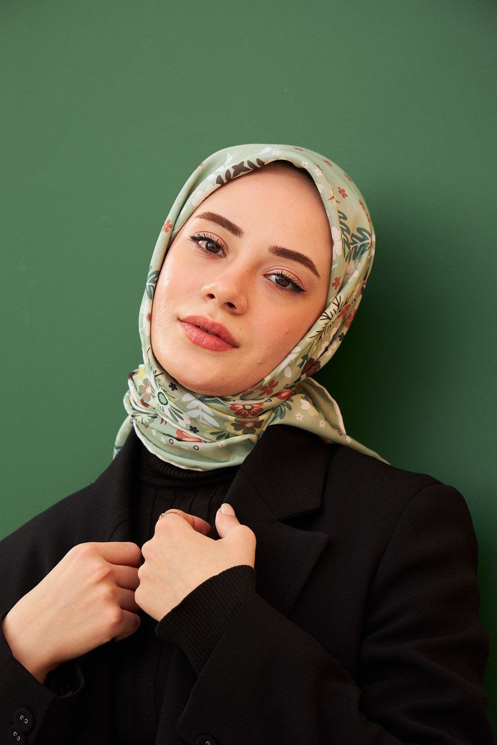 İpekhan Pamuk Eşarp - Kalmia Desen - IHE1105-17