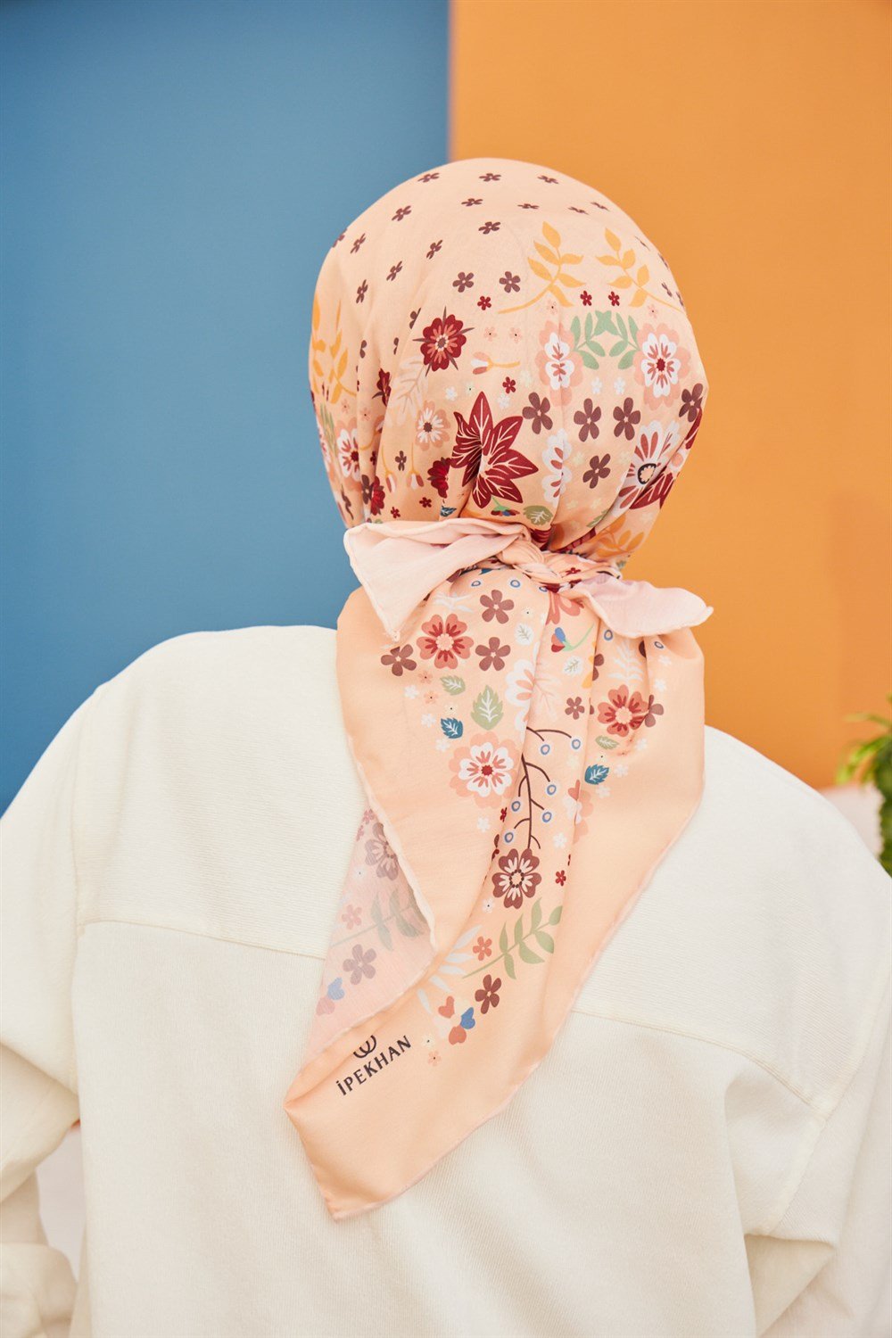 İpekhan Pamuk Eşarp - Kalmia Desen - IHE1105-10