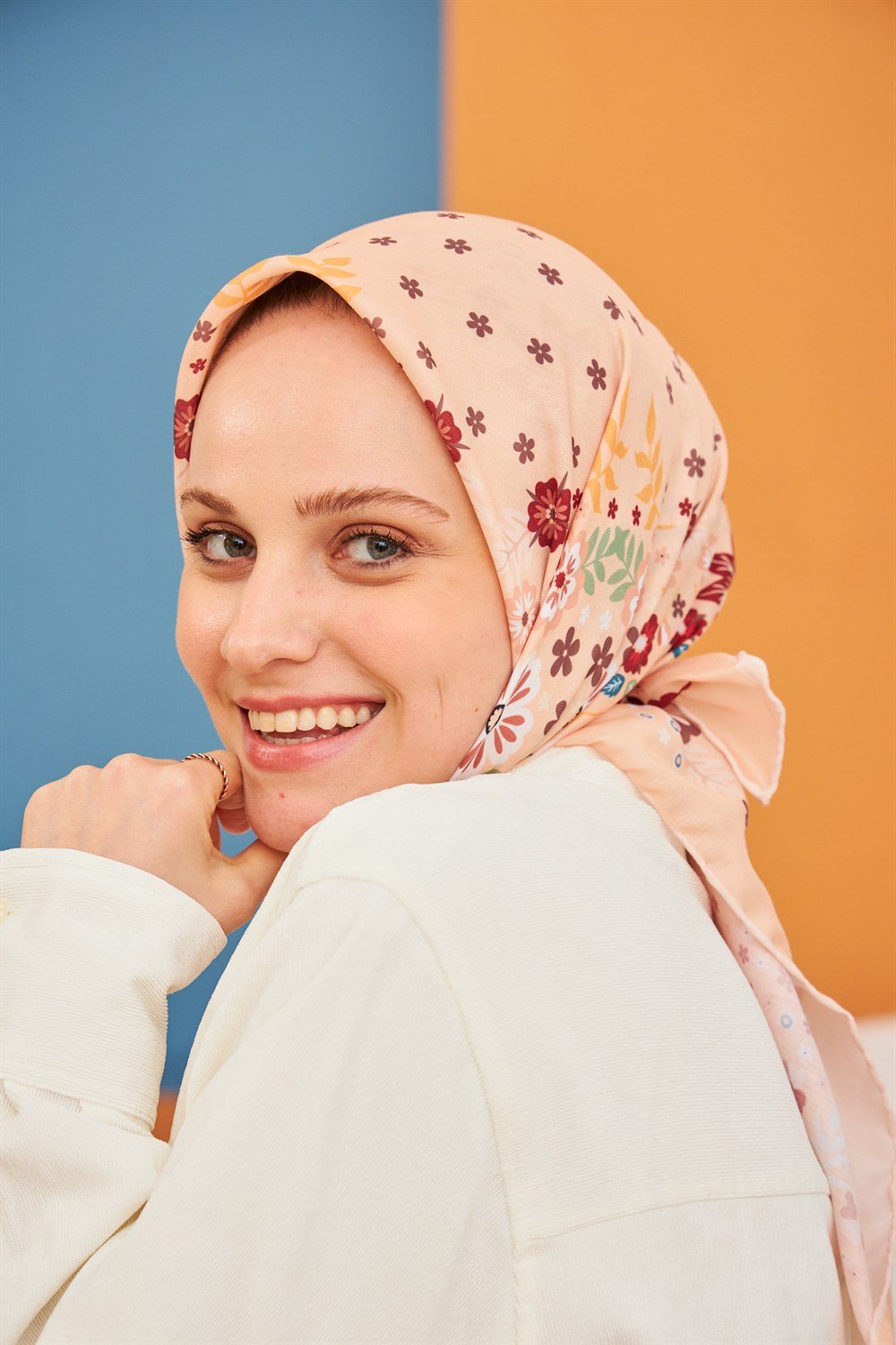 İpekhan Pamuk Eşarp - Kalmia Desen - IHE1105-10