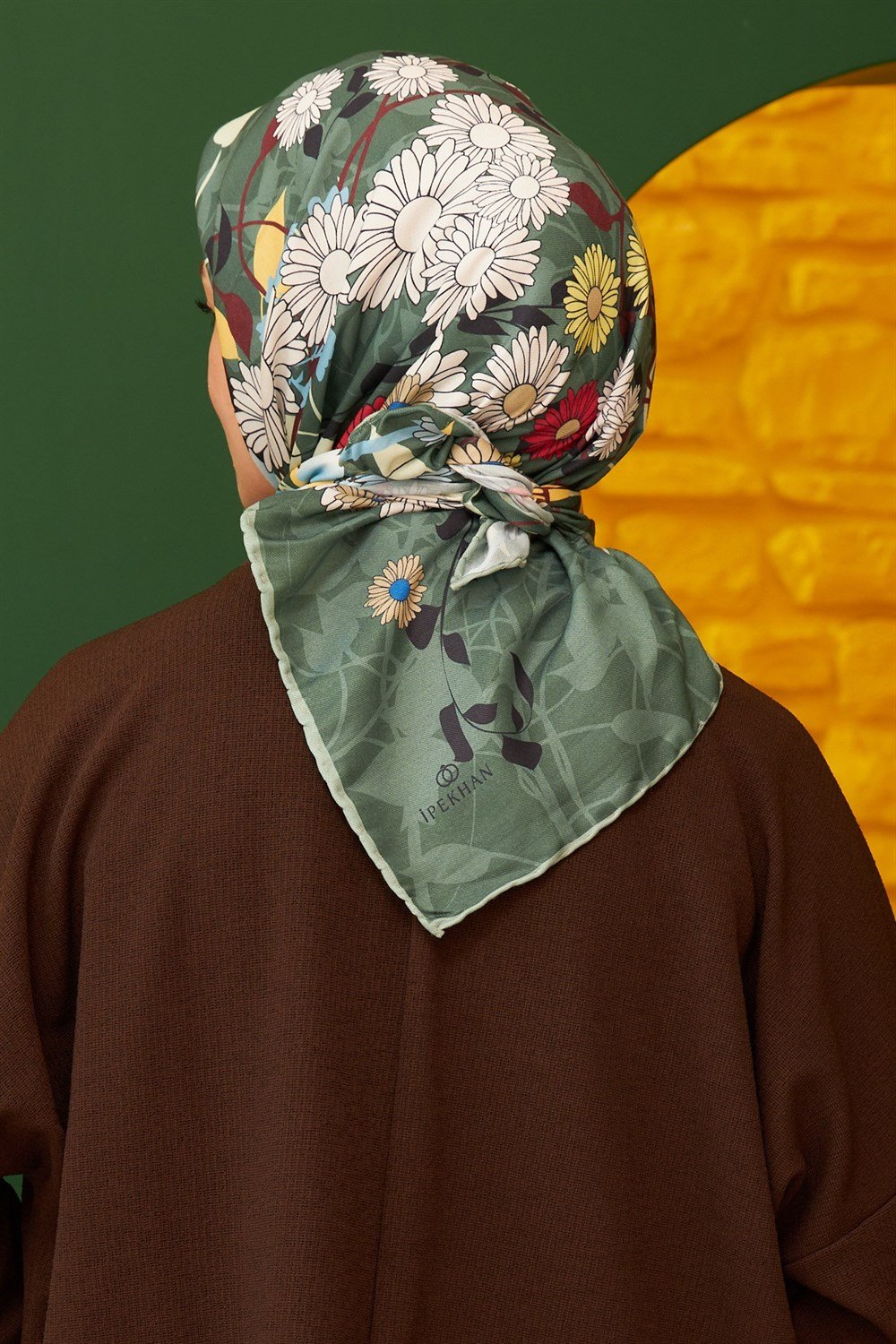 İpekhan Pamuk Eşarp - La Flores Desen - IHE1103-20
